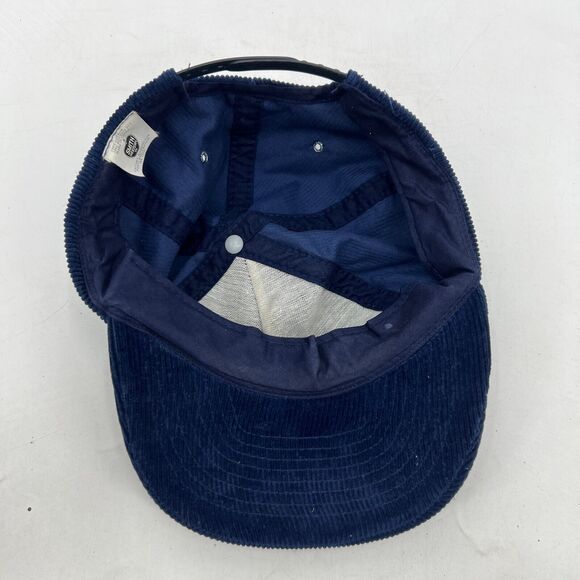 Vintage Smith Western Hat Mens Snapback Navy La Conner Corduroy Baseball Cap - Picture 11 of 15